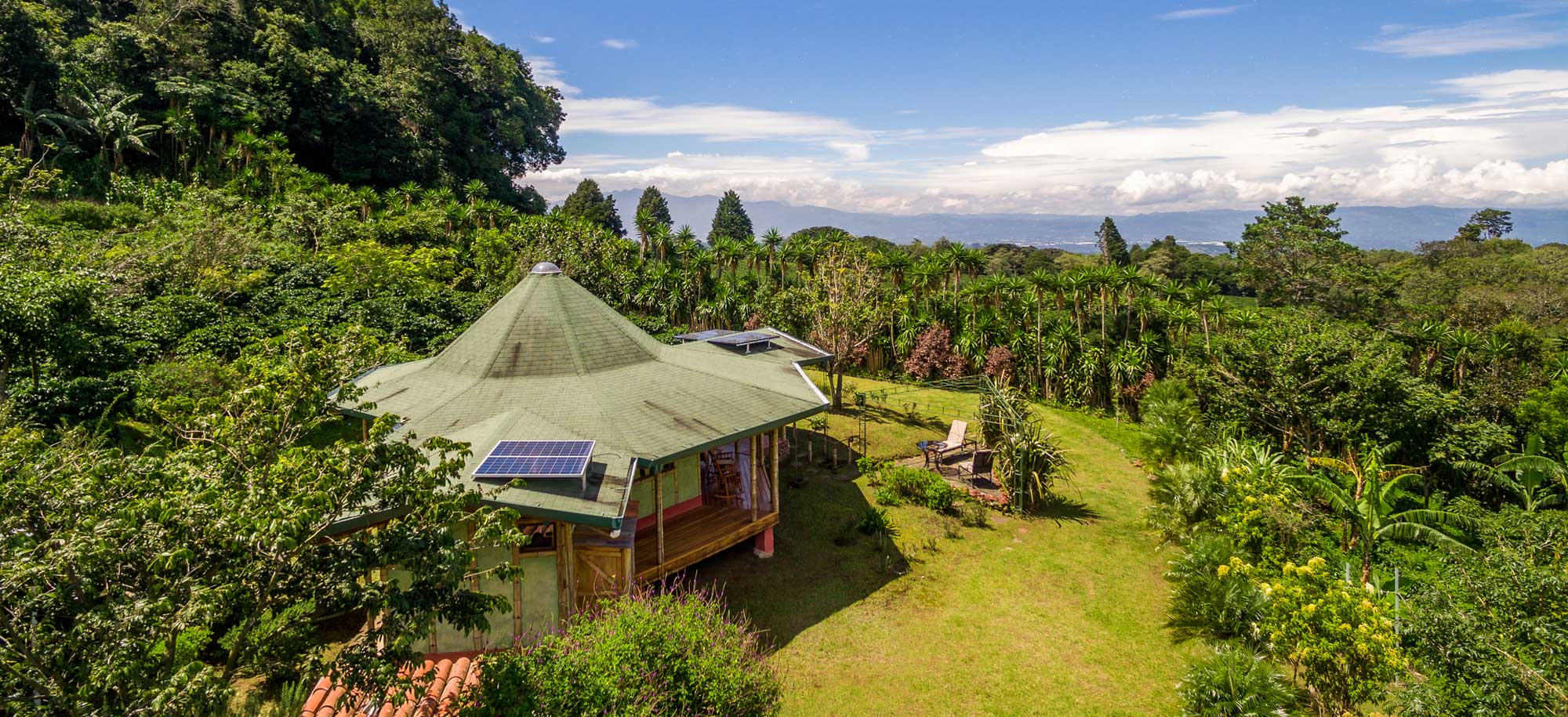 Beautiful Coffee Farm for sale with Bamboo House featuring an Architecturally Stunning Cathedral Ceiling - $399,000